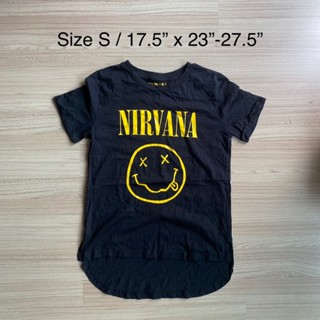 เสื้อยืด มือสอง GU Nirvana เนอวานา Kurt จียู เสื้อทัวร์ เสื้อวง ของแท้ เปิดกระสอบ ญี่ปุ่น