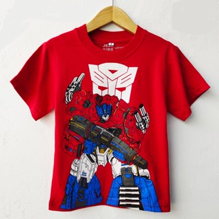 เสื้อยืด ลาย TRANSFORMERS OPTIMUS สีแดง สําหรับเด็ก_09