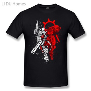 100% cotton T-shirt LIDU High Quality O-Neck 100 Cotton Susanoomon And Beelzemon Digimon Adventure sleeve short_08