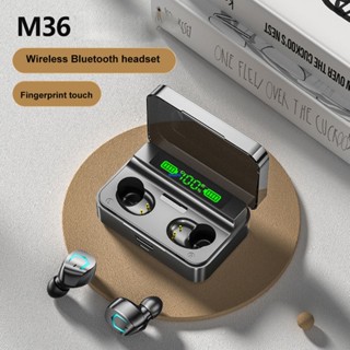 M36 หูฟังบลูทูธไร้สาย V5.2 TWS สเตอริโอ HiFi ลดเสียงรบกวน กันน้ํา สําหรับ iPhone Android