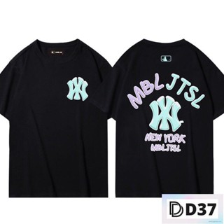 พร้อมส่ง  D37-เสื้อผู้ชาย/ผู้หญิง Mbl ผู้ชายและผู้หญิง คู่รัก เสื้อยืดกีฬา แขนสั้น แฟชั่นลําลอง ฤดูใบไม้ผลิ และฤดูร้อ_1