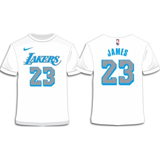 NBA Lakers White Tshirt Uniform LebronJames Anthony Davis Kyle Kuzma_02