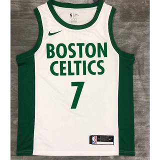 Nba Boston Celtics No. แบบกดร้อน เสื้อกีฬาบาสเก็ตบอล สีน้ําตาล สีขาว 7 ชิ้น