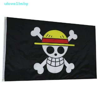 Ulove1bsby ธงลายหัวกะโหลก One Piece Luffy 90x150 ซม. คุณภาพสูง สําหรับของขวัญธุรกิจ TH