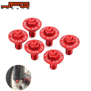 JFG Racing Motorcycle Accessory 6PCs Fender Bolts For CR85R RII CRF150R CRM250AR CRF150L CRF250L M CRF250RALLY XR250/MOTARD XR400MOTARD