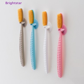 Brightstar ใหม่ แปรงสีฟันหัวใหญ่ แบบแมนนวล ทําความสะอาดช่องปาก สําหรับผู้ใหญ่ 1 ชิ้น