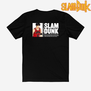 tshirt Ht1 เสื้อยืดแขนสั้นลําลอง พิมพ์ลายกราฟฟิคอนิเมะ Slam Dunk Rukawa Kaede ทรงหลวม พลัสไซซ์ สําหรับผู้ชาย และผู้หญิง