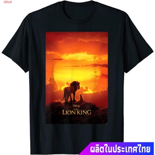 #ถูกสุด เสื้อยืดแขนสั้น Disney The Lion King Live Action Mufasa Simba Sunset Poster T-Shirt Mens Womens T-shirts_01