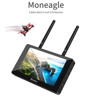 Sologood Moneagle ตัวรับสัญญาณ 5 นิ้ว IPS 800x480 5.8GHz 40CH 1000Lux FPV มอนิเตอร์ HD สําหรับโดรนบังคับวิทยุ