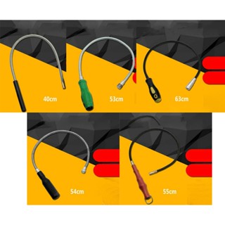 Pcf* แม่เหล็กหยิบของ แบบยืดหยุ่น ไฟ LED สปริงยาว แม่เหล็ก ซ่อมรถ ที่จับชักโครก อุปกรณ์ชักโครก เครื่องมือดูดท่อระบายน้ํา