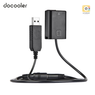 Docooler NP-FW50 Dummy Battery + DC Power Bank (5V 2A) USB Adapter Cable Replacement for AC-PW20 for  NEX-3/5/6/7 Series A33 A37 A35 A55 a7 a7R a7II A6000 A6300