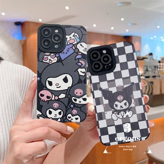 เคสโทรศัพท์มือถือ ลายการ์ตูนคุโรมิน่ารัก ป้องกันเลนส์กล้อง สําหรับ IPhone 14 13 12 11 Pro Max SE2020 X XR Xs Max 7 8 Plus