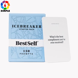 BestSelf Co. Icebreaker Deck - Conversation Starter Icebreaker Card Game for Adults