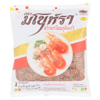 มโนราห์ข้าวเกรียบกุ้งแก้วดิบ RICE 500ก.MANORA PRECOOKCAKE SHRIMP 500G.