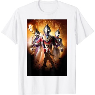 เสื้อยืด พิมพ์ลาย Ultraman TRIGGER NEW GENERATION Three Poster Visual A แฟชั่นสําหรับเด็กผู้ชาย ผู้หญิง อายุ 12 3 4_05