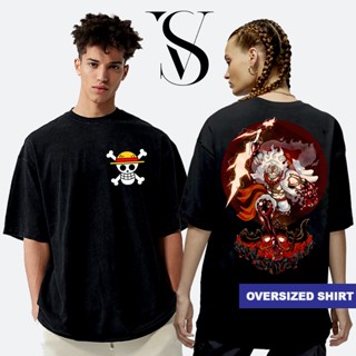  ใหม่เอี่ยมเสื้อยืดสําหรับผู้ชาย❦เสื้อเชิ้ตอะนิเมะขนาดใหญ่ - VS - One Piece - ลูฟี่เกียร์ 5 - โอเวอร์ไซส์ aGD