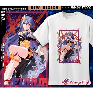 Honkai Impact 3 Creation Graphic Printing White T-shirt Part 2Valkyries FuHua Elysia Durandal Seele_01