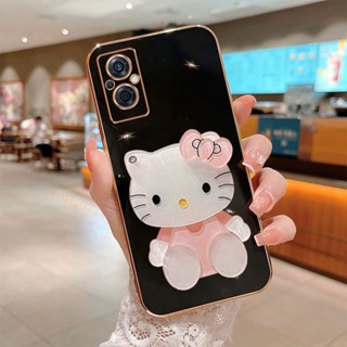 เคสโทรศัพท์มือถือแฟชั่น ลาย Hello Kitty มีกระจกแต่งหน้า สําหรับ Motorola Moto G60 G52 G50 G30 G22 E20 G20 G10 G40