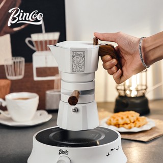 Bincoo ชุดเครื่องชงกาแฟ วาล์วควบคุมอุณหภูมิคงที่ มอคค่าพอตคู่ สําหรับตั้งแคมป์อิตาลี