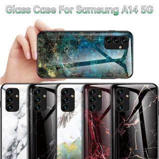 เคสโทรศัพท์มือถือกระจกนิรภัย TPU นิ่ม กันรอยขีดข่วน ใส่สบาย สําหรับ Samsung Galaxy A14 5G SM-A146B DS 2023 Samsunga14 A04 A04S A13 M23 M53