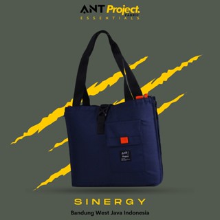 Ant PROJECT - Synergy Navy Xtra Slot กระเป๋าใส่แล็ปท็อป - Jing Jing Laptop Bag