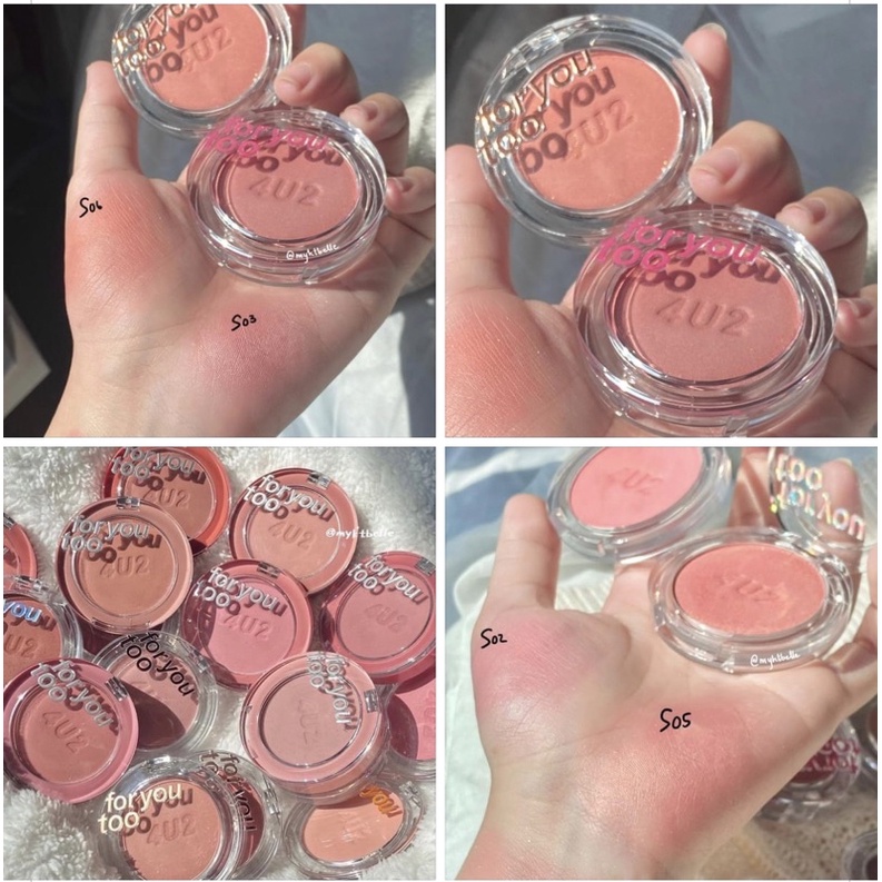 4U2 FOR YOU TOO SHIMMER BLUSH - บลัชออนเนื้อชิมเมอร์