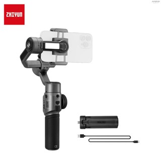 Zhiyun SMOOTH-5S กิมบอลกันสั่นมือถือ 3 แกน กันสั่น Vlog ไฟเติม LED ในตัว พร้อมขาตั้งกล้อง ขนาดเล็ก รับน้ําหนักได้เต็มที่ 300 กรัม แบบเปลี่ยน สําหรับ iPhone 14 13 1