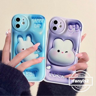 เคสโทรศัพท์มือถือ แบบนิ่ม ลายการ์ตูนกระต่ายนําโชค 3D สําหรับ Redmi Note 11 Pro 8 9 9S Redmi 9T10C 9C 10 9A Xiaomi 11 Lite 12 12T Pro X3 X4 F3 MI 10T Pro