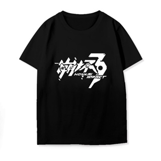 Gildan Cotton Casual T-Shirt 1 Short Sleeve Printed Honkai Impact 3 Plus Size Black Birthday Gift For Men_01