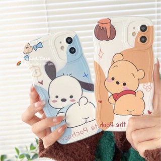 Omykod เคสโทรศัพท์มือถือ กันกระแทก ลายหมีสวยงาม สําหรับ Samsung S22 S21 S20 Plus Ultra S20 S21 FE Note 20 Plus