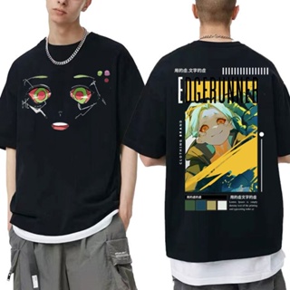 Cartoon Cyberpunk Edgerunners Rebecca Eyes Graphic T Shirt Short Sleeve Unisex Oversized T-shirts Tops Men Women Fa_12