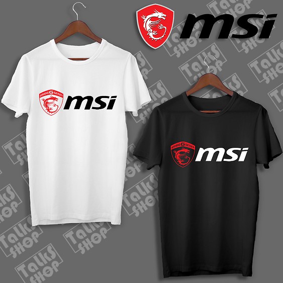 MSI เสื้อยืด 3 คุณภาพสูง (M-L-XL) }lW