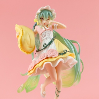 โมเดลฟิกเกอร์ PVC รูปนักร้องเสมือนจริง Hatsune Miku Fairy Tales Sleeping Beauty Miku ขนาด 20 ซม. เหมาะกับของขวัญ สําหรับเด็กผู้หญิง