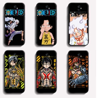 เคส OPPO Reno Ace Reno Z Reno10 Reno2 Reno2 F Reno3 Pro เคสโทรศัพท์ Pirate Wang Lufei One Piece ซิลิโคนสีดํา กันกระแทก TPU แฟชั่น เคสโทรศัพท์