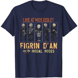 2023เสื้อยืด พิมพ์ลาย Star Wars Figrin Dan Mos Eisley สไตล์วินเทจ