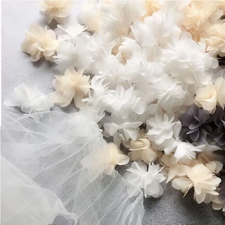 20 ชิ้นชีฟองคลัสเตอร์ดอกไม้แพทช์ซ่อม DIY กว้าง 5.5 ซม.