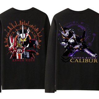 ﹍□☾Kamen Rider เสื้อยืดชายแขนยาว Holy Blade รอบอะนิเมะเสื้อผ้าญี่ปุ่นสไตล์ฮาราจูกุเสื้อบางด้านล่าง_01