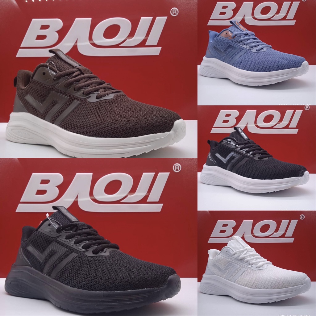 💛New💼[New!! 2022 คอลเลคชั่น] BAOJI บาโอจิ แท้100% รองเท้าผ้าใบผู้ชาย bjm678