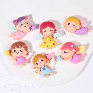 1Pcs Cartoon Angle DIY เรซิ่น การ์ตูนน่ารัก แพคเกจวัสดุกาวครีม 3Dสามมิติสต DIYวัสดุทำมือ อุปกรณ์เสริม เคสโทรศัพท์ ตกแต่ง