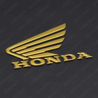 สติกเกอร์โลโก้พลาสติก 3D 3M สําหรับติดตกแต่งรถจักรยานยนต์ Honda Wings
