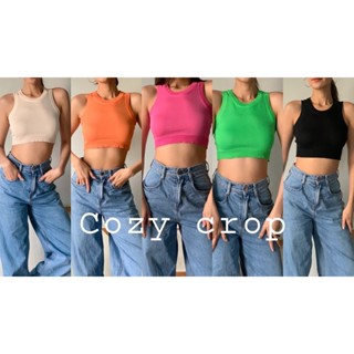 เสื้อครอปเสื้อกล้ามcozycrop