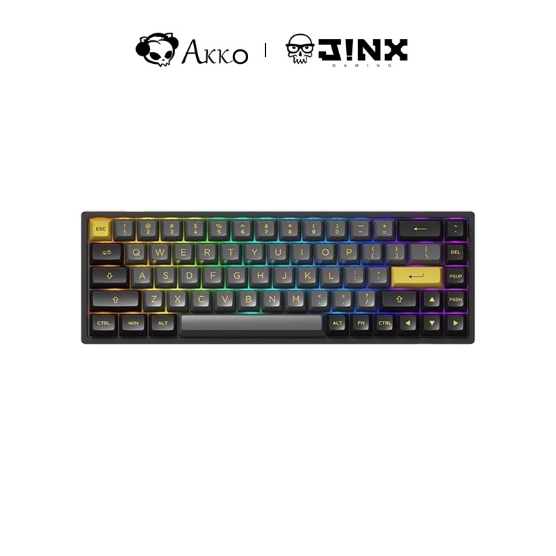 Akko 3068B Plus Black&Gold เมคคานิคอลคีย์บอร์ด(ภาษาอังกฤษ) ประกันศูนย์ 1 ปี