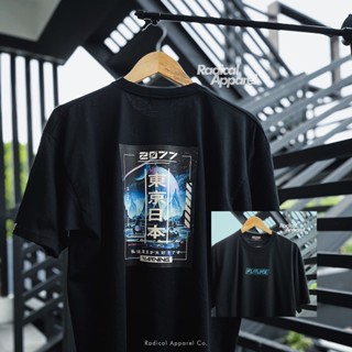 FUTURE 2077 CYBERPUNK UNISEX AESTHETIC TECHWEAR T-SHIRTS HYPEBEAST OVERSIZE SHIRTS | RADICAL APPAREL_12