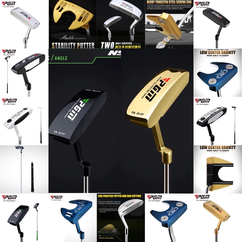 รวมไม้กอล์ฟพัตเตอร์ และ ชิปเปอร์ ของ PGM Putter and Chipper Golf