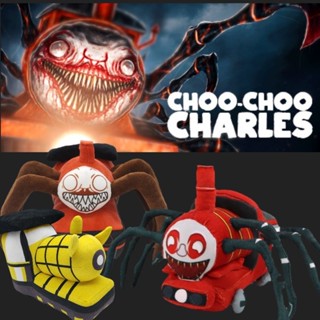 ใหม่ Choo-Choo Charles ตุ๊กตาฟิกเกอร์สยองขวัญ แบบนิ่ม รูปสัตว์ Charles Train ของเล่นสําหรับเด็ก