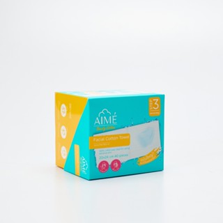 โทเว็ล เอเม่ คอตตอน เฟสเชียส 40แผ่นผลิตภัณฑ์ดูแลผิวหน้าAIME FACIAL COTTON TOWEL40PCS.