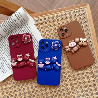 เคสโทรศัพท์มือถือ ลายการ์ตูนหมี 3D สีแคนดี้ สําหรับ OPPO A93 Reno 4 5 6 7 8 PRO R15 R17 F11 PRO R11S