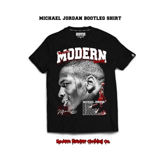 เสื้อยืดแขนสั้น พิมพ์ลาย Michael Jordan Bootleg