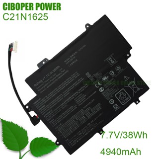 CPOriginal แบตเตอรี่แล็ปท็อป C21N1625 7.7V/38WH/4940MAh สำหรับ VivoBook Flip 12 TP203NA TP203NA-1K TP203NA-DH22T Series