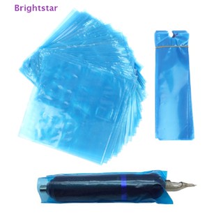 Brightstar ถุงพลาสติกใส่ปากกาสัก แบบใช้แล้วทิ้ง และถุงคลุมเครื่องสัก 200 ชิ้น